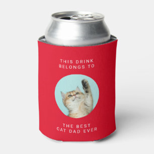 Rafraîchisseur Pour Canette Meilleur Chat Papa toujours texte personnalisé et 