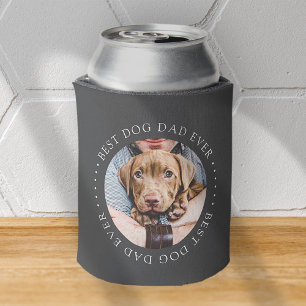 Rafraîchisseur Pour Canette Meilleur Chien Papa Jamais Élégant Simple Photo Pe