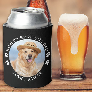 Rafraîchisseur Pour Canette Meilleur Chien Papa Personnalisé Cute Photo Animau