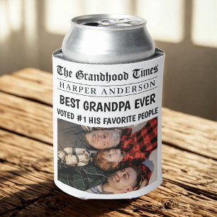 Rafraîchisseur Pour Canette Meilleur grand-père Jamais Custom Journal Photo