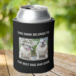 Rafraîchisseur Pour Canette Meilleur papa chien de tous les temps Photo person
