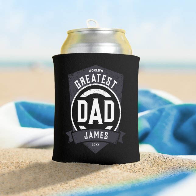 Rafraîchisseur Pour Canette Meilleur papa jamais moderne cadeau Fête des pères (Créateur téléchargé)