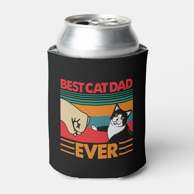 Rafraîchisseur Pour Canette Meilleur père de chat jamais (Can devant)