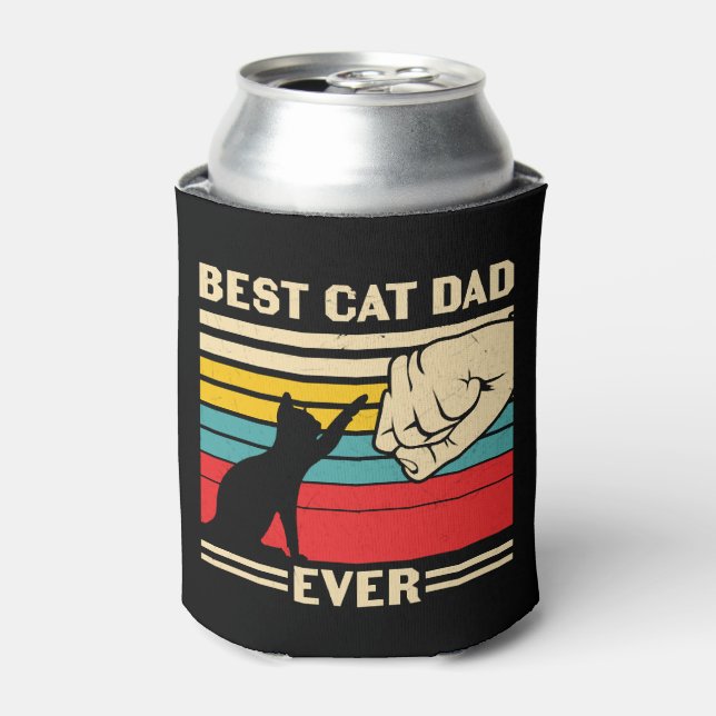 Rafraîchisseur Pour Canette Meilleur père de chat jamais (Can devant)