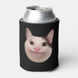 Rafraîchisseur Pour Canette Mème de chat poli noir double face