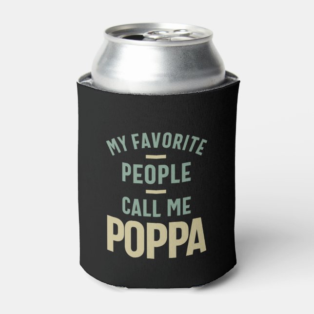 Rafraîchisseur Pour Canette Mens Mes Favoris Appelent Moi Poppa (Can devant)