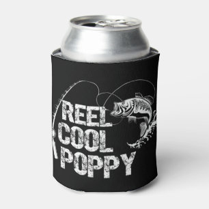 Rafraîchisseur Pour Canette Mens Reel Cool Poppy Design avec poisson et pêche
