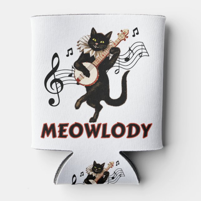 Rafraîchisseur Pour Canette Meolody Cat Music Guitare (Devant)