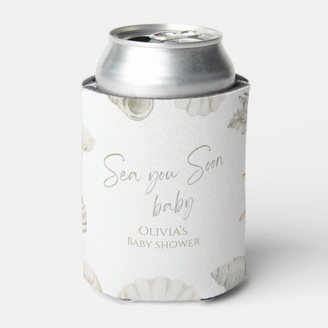 Rafraîchisseur Pour Canette Mer bientôt baby shower (Can devant)