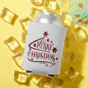 Rafraîchisseur Pour Canette Merry Christmas Snowflakes