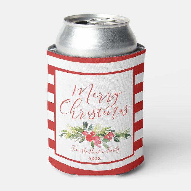 Rafraîchisseur Pour Canette Merry Mistletoe | Personnalisé (Can devant)