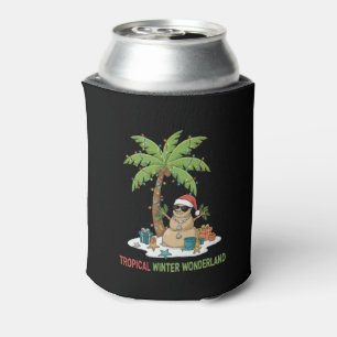 Rafraîchisseur Pour Canette Merveilleux Noël Tropical Drôle de Noël