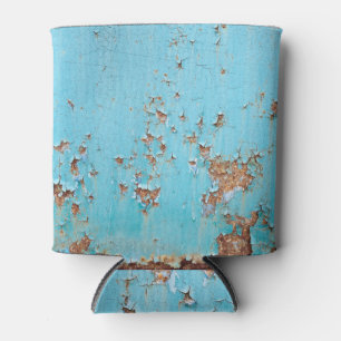 Rafraîchisseur Pour Canette Métal bleu rouillé : Mur texturé.