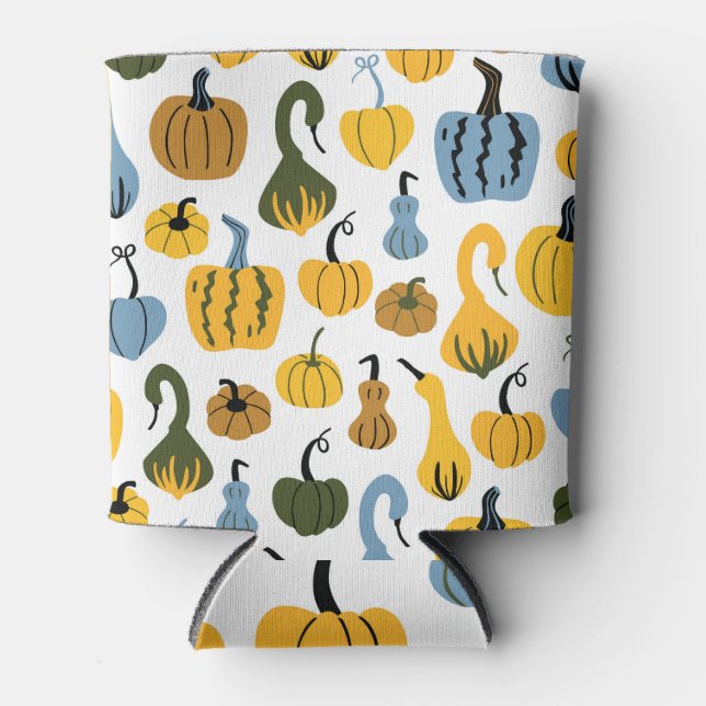 Rafraîchisseur Pour Canette Mignonne main de dessin Citrouille (Devant)