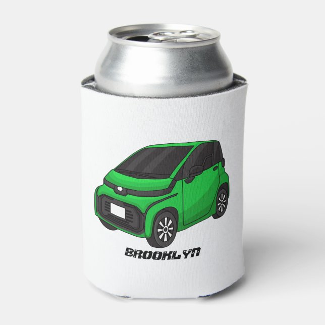 Rafraîchisseur Pour Canette Mignonne micro-voiture verte (Can devant)