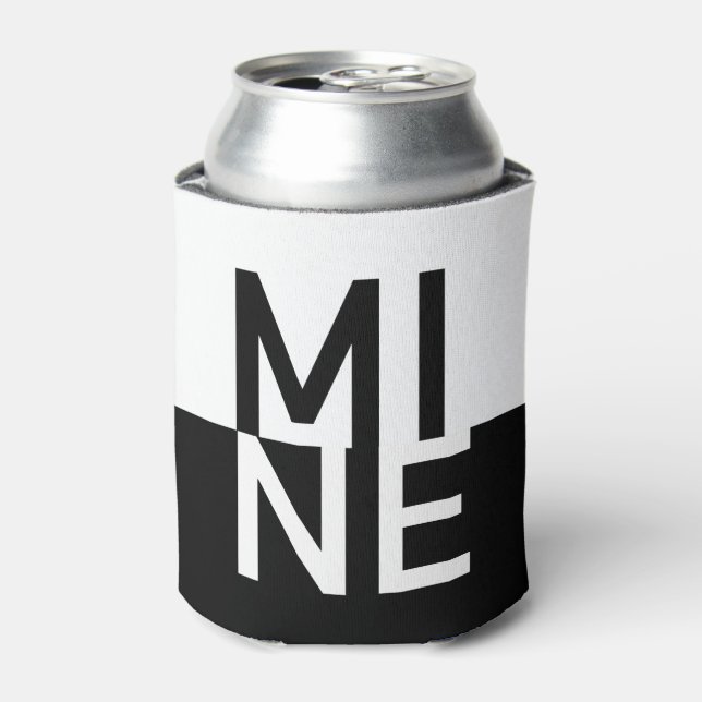 Rafraîchisseur Pour Canette MINE noire et blanche (Can devant)