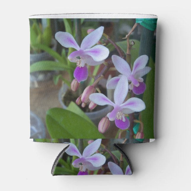 Rafraîchisseur Pour Canette mini orchidées phales (Devant)