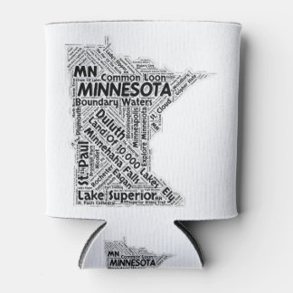 Rafraîchisseur Pour Canette Minnesota State Word Cloud