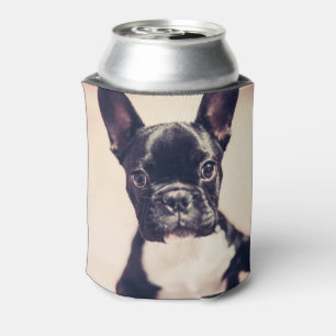 Rafraîchisseur Pour Canette Minuscule Chiot noir et blanc