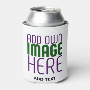 RAFRAÎCHISSEUR  POUR CANETTE MODÈLE DE TEXTE D'IMAGE BLANCHE SIMPLE MODERNE