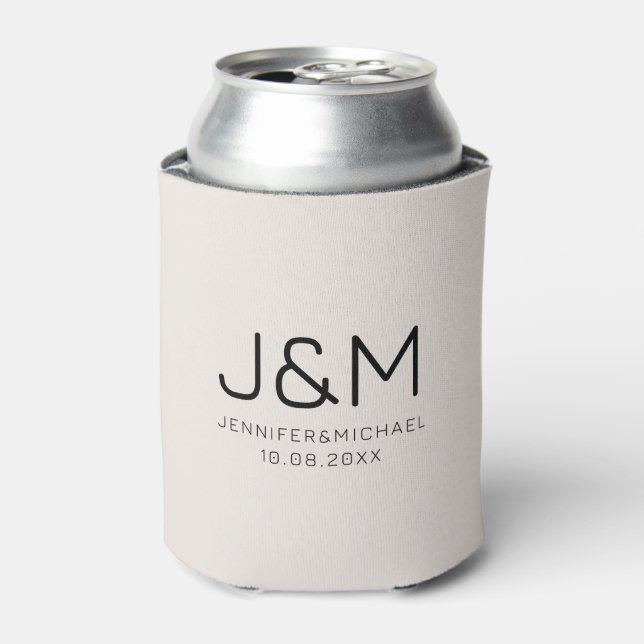 Rafraîchisseur Pour Canette Modèle Moderne Personnalisé Monogramme tendance él (Can devant)