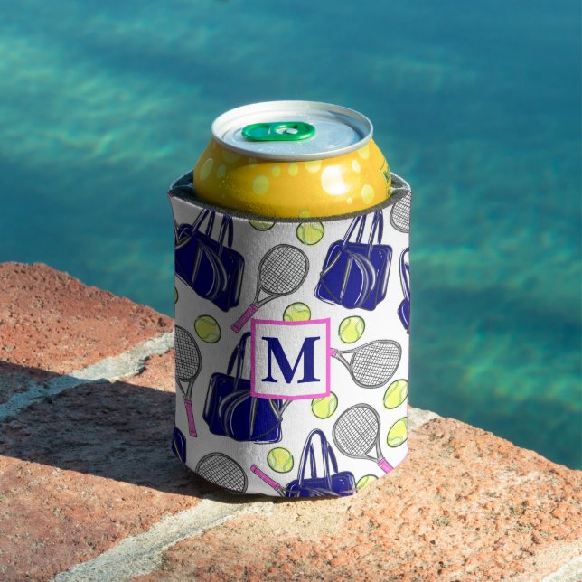 Rafraîchisseur Pour Canette Monogram Preppy Tennis Navy (Piscine in situ)