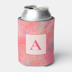 Rafraîchisseur Pour Canette Monogramme Abstrait rose