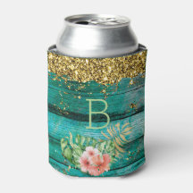 Monogramme chic de campagne tropicale