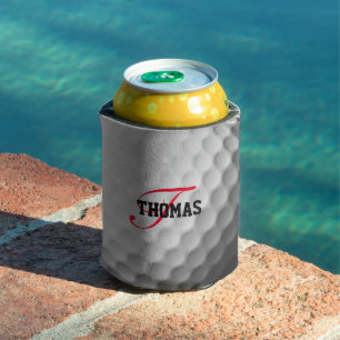 Rafraîchisseur Pour Canette Monogramme de balle de golf personnalisé