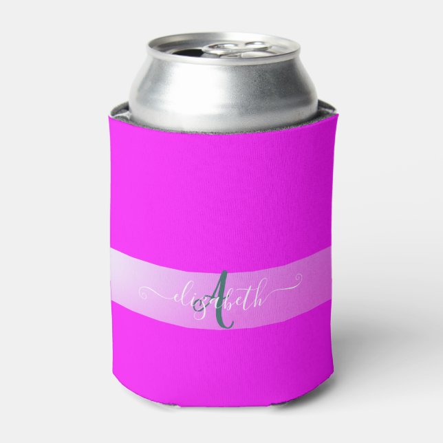 Rafraîchisseur Pour Canette Monogramme fluide rose (Can devant)