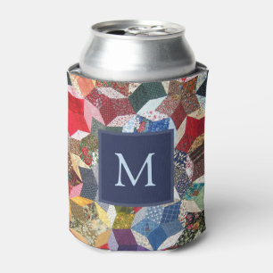 Rafraîchisseur Pour Canette Monogramme Motif des étoiles de Patchwork de déc