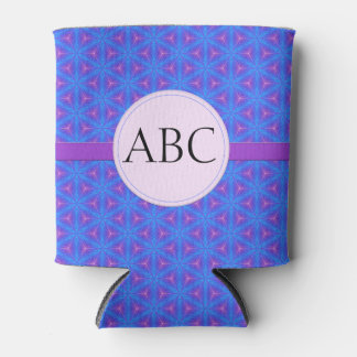 Rafraîchisseur Pour Canette Monogramme personnalisé bleu violet