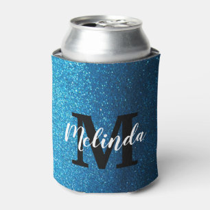 Rafraîchisseur Pour Canette Monogramme personnalisé Nom Parties scintillant mo