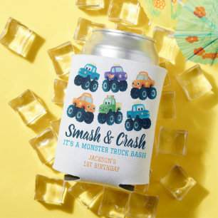 Rafraîchisseur Pour Canette Monster Truck Smash et Crash Anniversaire