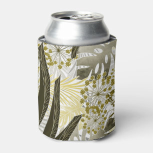 Rafraîchisseur Pour Canette Monstère motif tropicale feuilles exotiques