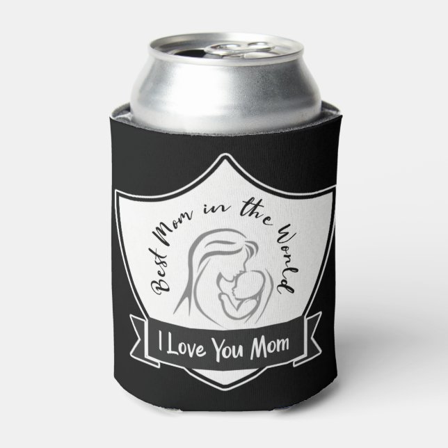 Rafraîchisseur Pour Canette Mothers day cite Je t'aime maman 2. (Can devant)