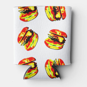 Rafraîchisseur Pour Canette Motif Burger