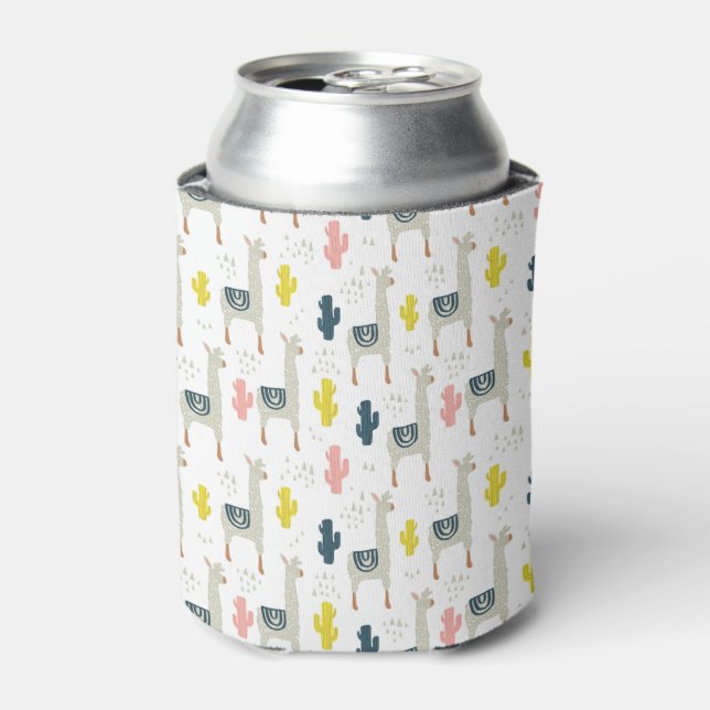 Rafraîchisseur Pour Canette Motif Cactus & Llamas (Can devant)