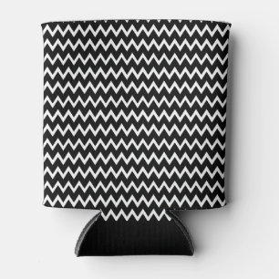 Rafraîchisseur Pour Canette Motif Chevron noir et blanc