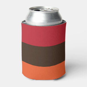 Rafraîchisseur Pour Canette motif couleur Vintage les années 70 rétro 3 bandes