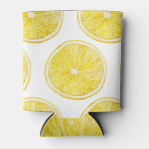 Rafraîchisseur Pour Canette Motif d'aquarelle à tranche de citron mûr