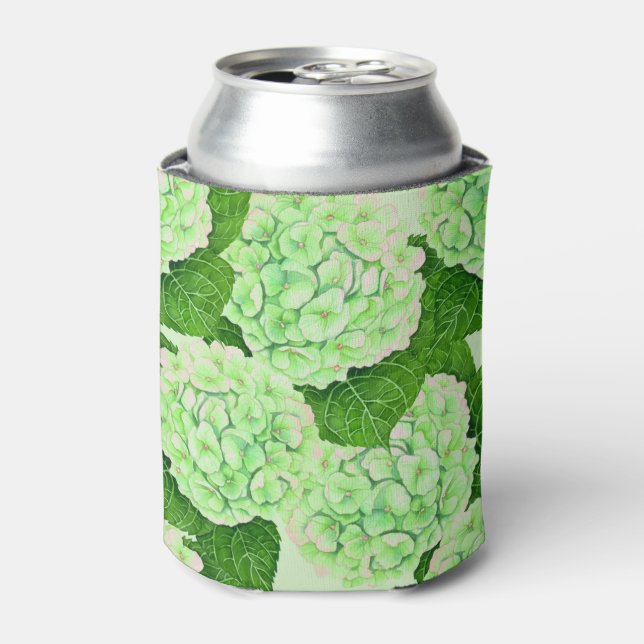 Rafraîchisseur Pour Canette Motif d'aquarelle Hydrangea (Can devant)