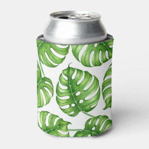 Rafraîchisseur Pour Canette Motif d'aquarelle Monstera