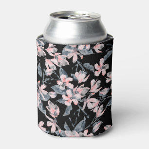 Rafraîchisseur Pour Canette Motif d'aquarelle rose et gris