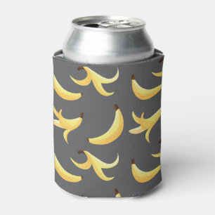 Rafraîchisseur Pour Canette Motif de banane jaune rétro drôle éditable pour fê