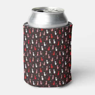 Rafraîchisseur Pour Canette motif de chat rouge