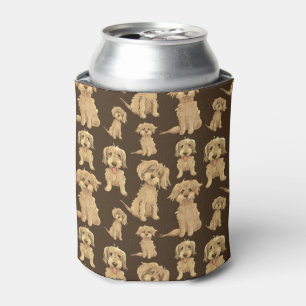 Rafraîchisseur Pour Canette Motif de chien Brown labradoodle doré