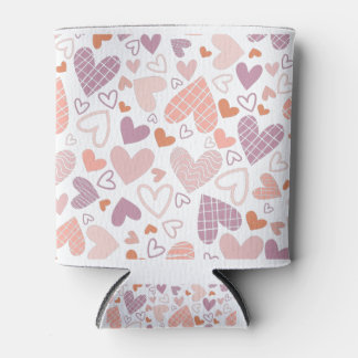 Rafraîchisseur Pour Canette motif de coeurs Abstraits