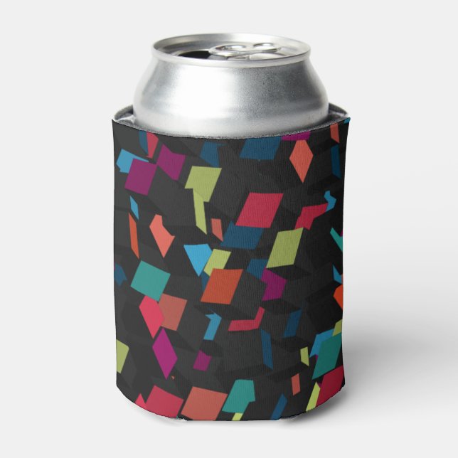 Rafraîchisseur Pour Canette Motif de cube géométrique Abstrait tendance (Can devant)