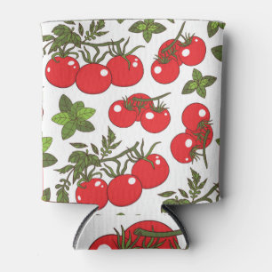 Rafraîchisseur Pour Canette Motif de cuisine sans couture Tomato Basil